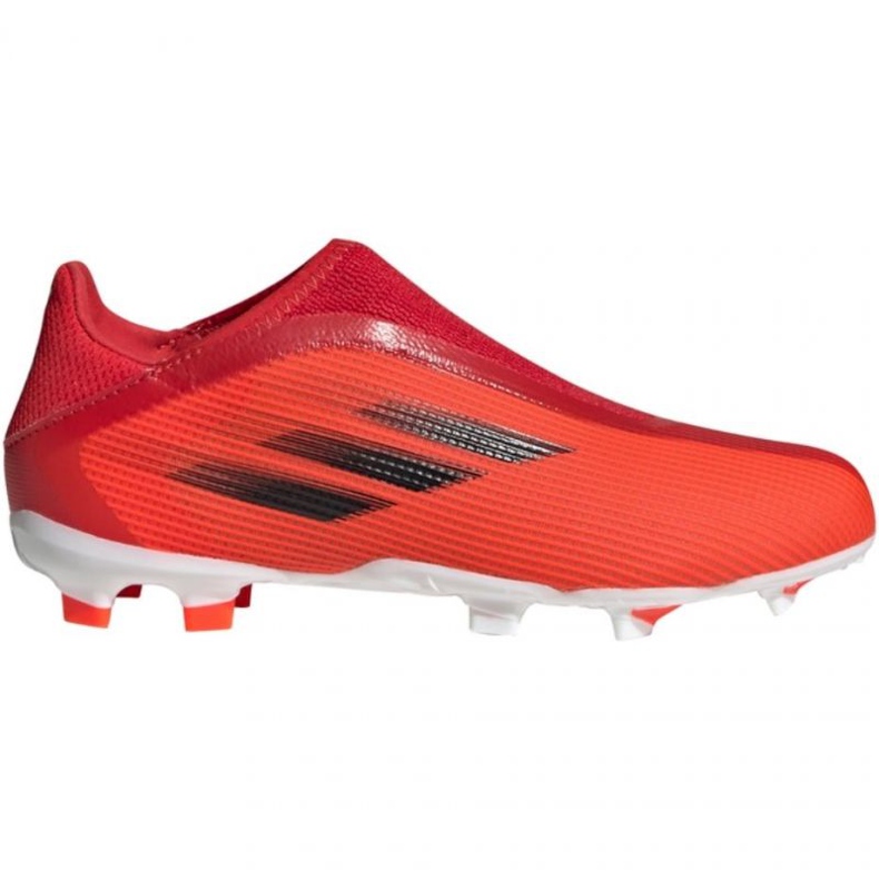 Kopačky Adidas X Speedflow.3 Fg Ll Jr FY3257 vícebarevný pomeranče a červené Kopačky Adidas X Speedflow.3 Fg Ll Jr FY3257 vícebarevný pomeranče a červené