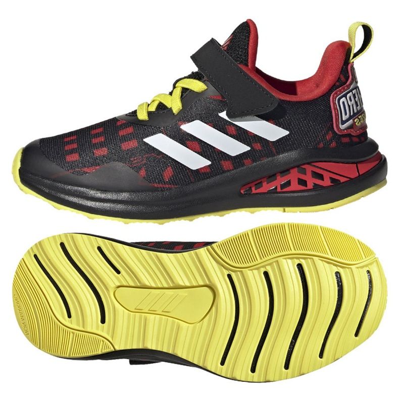 Boty Adidas FortaRun Superhero C Jr H67853 černá červené žlutá