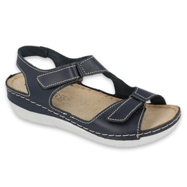 Inblu sandály dámské boty 158D165 námořnická modrá