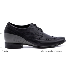 Olivier Pánské boty zvyšující viditelnost 617P černé černý
