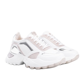 Béžové tenisky Gordani s kovovými vložkami béžový Béžové tenisky Gordani s kovovými vložkami béžový