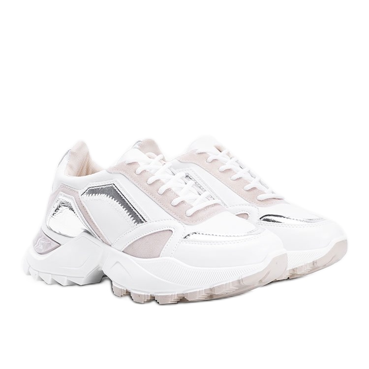 Béžové tenisky Gordani s kovovými vložkami béžový