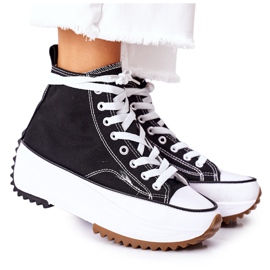 FJ1 Vysoké tenisky na platformě Electric Love Black bílý černá