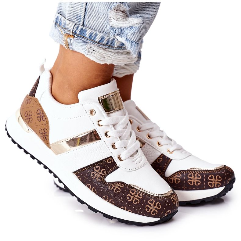 Sportovní boty Tenisky White Next bílý hnědý