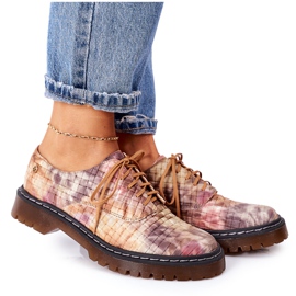 Dámské kožené boty Oxfords Maciejka 04087-46 Multicolor vícebarevný Dámské kožené boty Oxfords Maciejka 04087-46 Multicolor vícebarevný