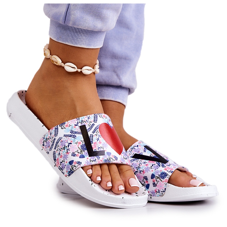 Dámské pantofle Big Star Love White DD274A256 bílý