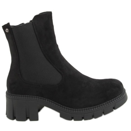 Černé dámské boty Chelsea JJ03P Black černý