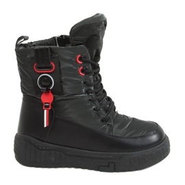 Černé dámské sněhové boty NB509P Black černý