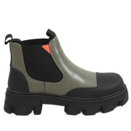 Zelené Chelsea boty pro ženy NC1250P Green černý zelený