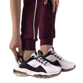 Černobílé tenisky s ombre podrážkou Laugh bílý