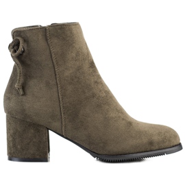 J. Star Boty s vázáním zelený