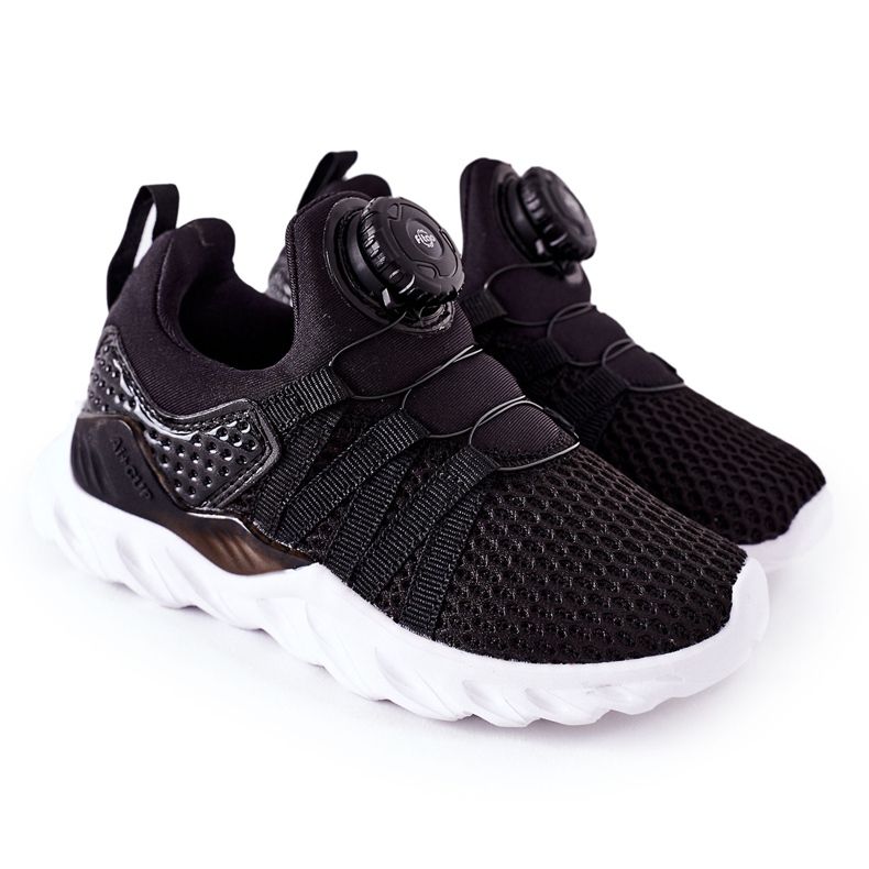 Dětské sportovní boty s knoflíkem ABCKIDS černé černá Dětské sportovní boty s knoflíkem ABCKIDS černé černá