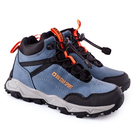 Dětské trekové boty Big Star GG374048 Navy Blue námořnická modř modrý