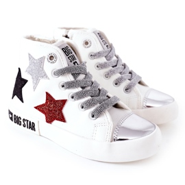 Dětské vysoké tenisky se zipem Big Star II374029 White bílý