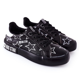 Dětské kožené tenisky Big Star II374002 černé černý
