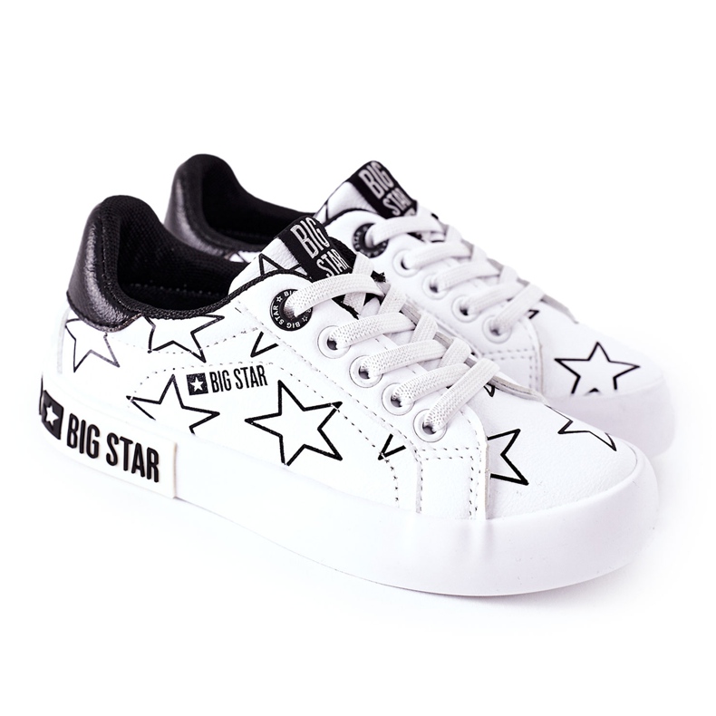Dětské kožené tenisky Big Star II374001 White bílý