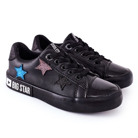 Dětské kožené tenisky Big Star II374031 černé černý černý