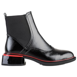 Filippo Černé boty na zip černý