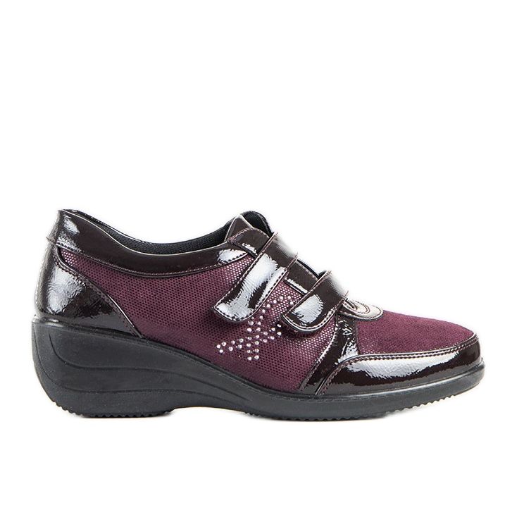 Kaštanové nízké klíny Tiffy červené Kaštanové nízké klíny Tiffy červené