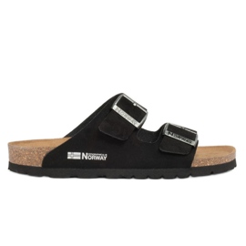 Geographical Norway Geografické Norsko Sandály Bios Doble Hebilla žabky W GNW20409-01 černá