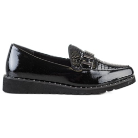 Filippo Módní kožené boty černý