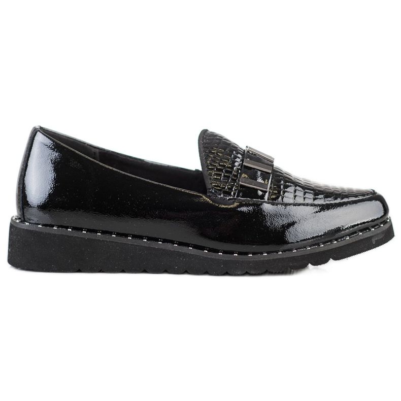 Filippo Módní kožené boty černá