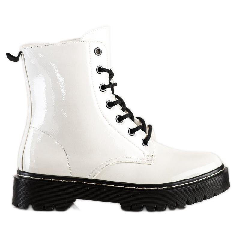 S. BARSKI Šněrovací boty na platformě S.BARSKI bílý