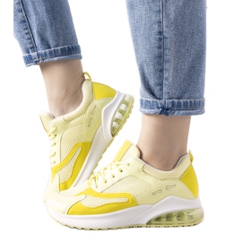Žluté pastelové sportovní tenisky Marcon žlutá