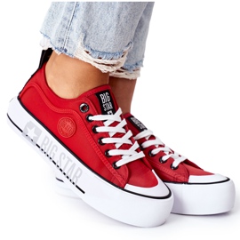 Tenisky na platformě Big Star II274025 Red červený