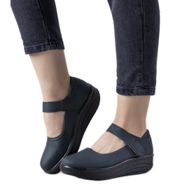 Tmavě modré boty na tlusté podrážce Lumen námořnická modř