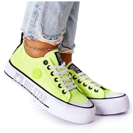 Tenisky na platformě The Big Star II274022 Neon Yellow žluť