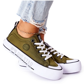 Tenisky na platformě Big Star II274024 Khaki zelený