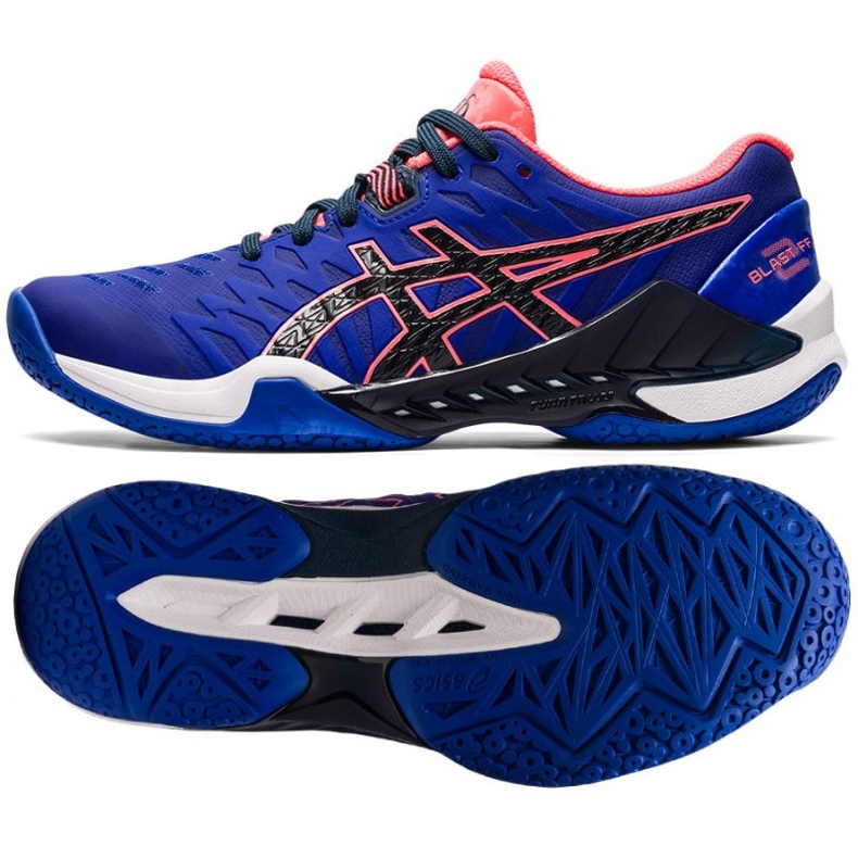 Boty na házenou Asics Blast Ff 2 1072A046 400 modrý modrý