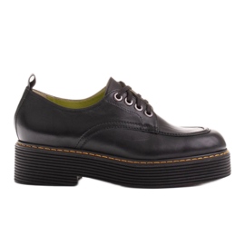 Marco Shoes Mokasíny Chiara z broušené kůže černý