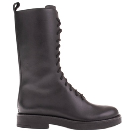 Marco Shoes Lucia šněrovací boty černý