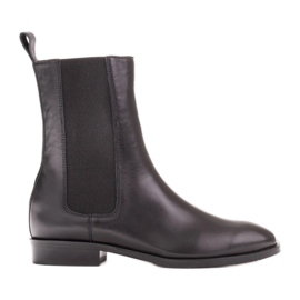 Marco Shoes Sofi Chelsea boty s gumou ve svršku černá Marco Shoes Sofi Chelsea boty s gumou ve svršku černá