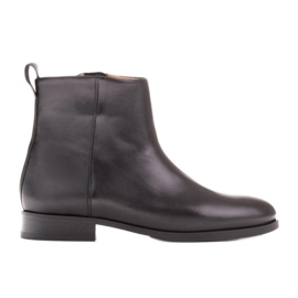 Marco Shoes Klasické kozačky na nízkém podpatku černý