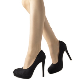 Černé lodičky na patě Ultimate černý