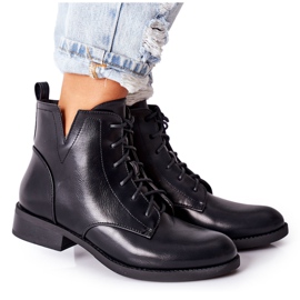 S.Barski Klasické dámské kozačky Jodhpur S. Barski Bello černý