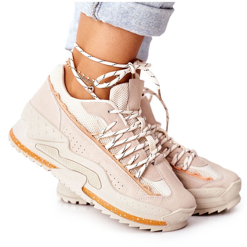 PS1 Dámská sportovní obuv Tenisky Béžová Aland béžový