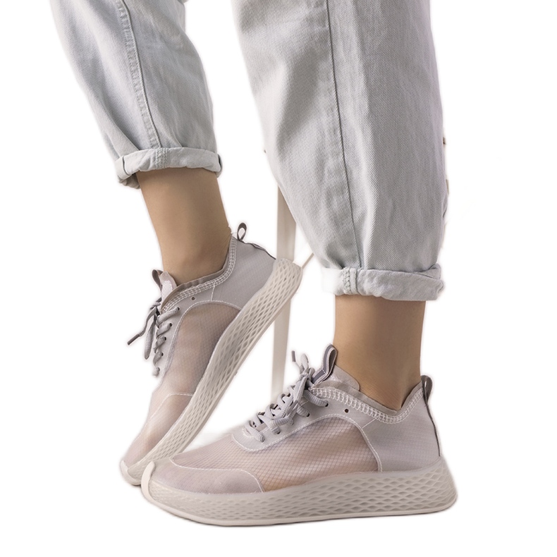 Šedé průhledné sportovní tenisky Alicante šedá