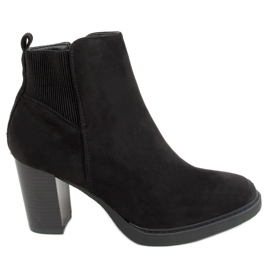 Černá 1155 Černé vysoké podpatky černý