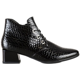 Šněrovací boty VINCEZA černý