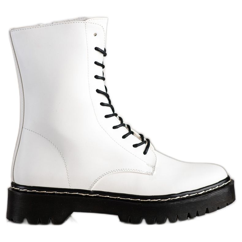 S. BARSKI Šněrovací boty na platformě S.BARSKI bílý S. BARSKI Šněrovací boty na platformě S.BARSKI bílý