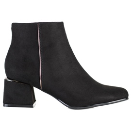 Goodin Elegantní semišové kozačky černý