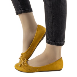 Žluté balerínky s mašlí Larissa žlutá