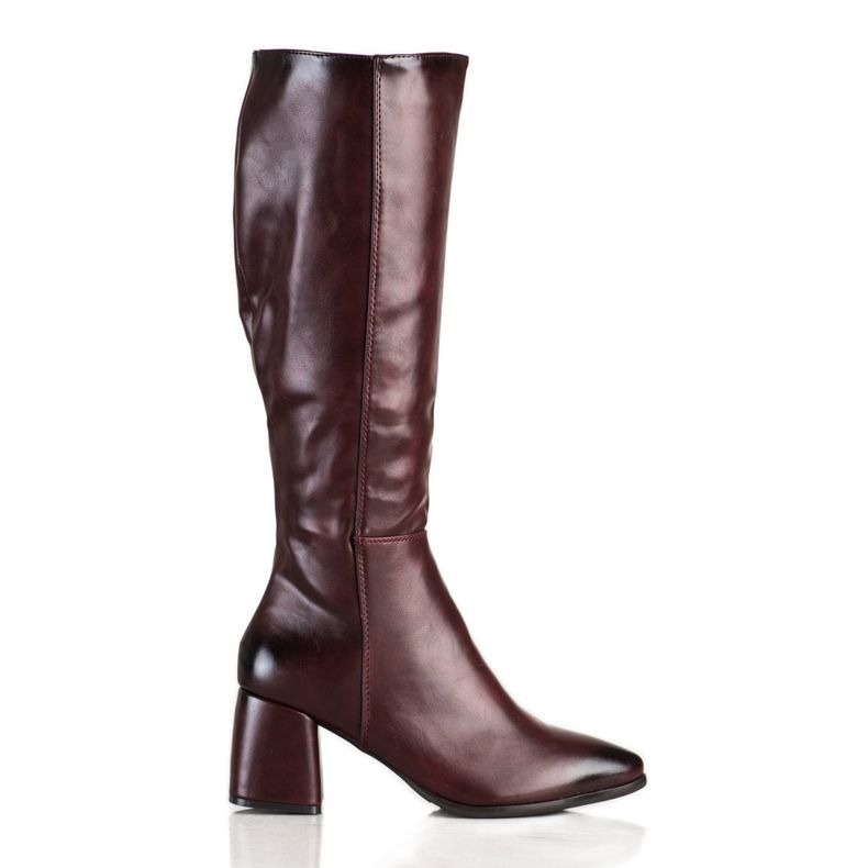 M.Daszyński Teplé boty ve špice červené