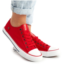 Dámské tenisky Low Big Star červené DD274339 červený