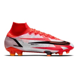 Kopačky Nike Mercurial Superfly 8 Elite CR7 Fg M DB2858-600 bílá, červená pomeranče a červené