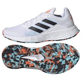 Běžecké boty Adidas Duramo Sl K Jr GV9817 bílý černý